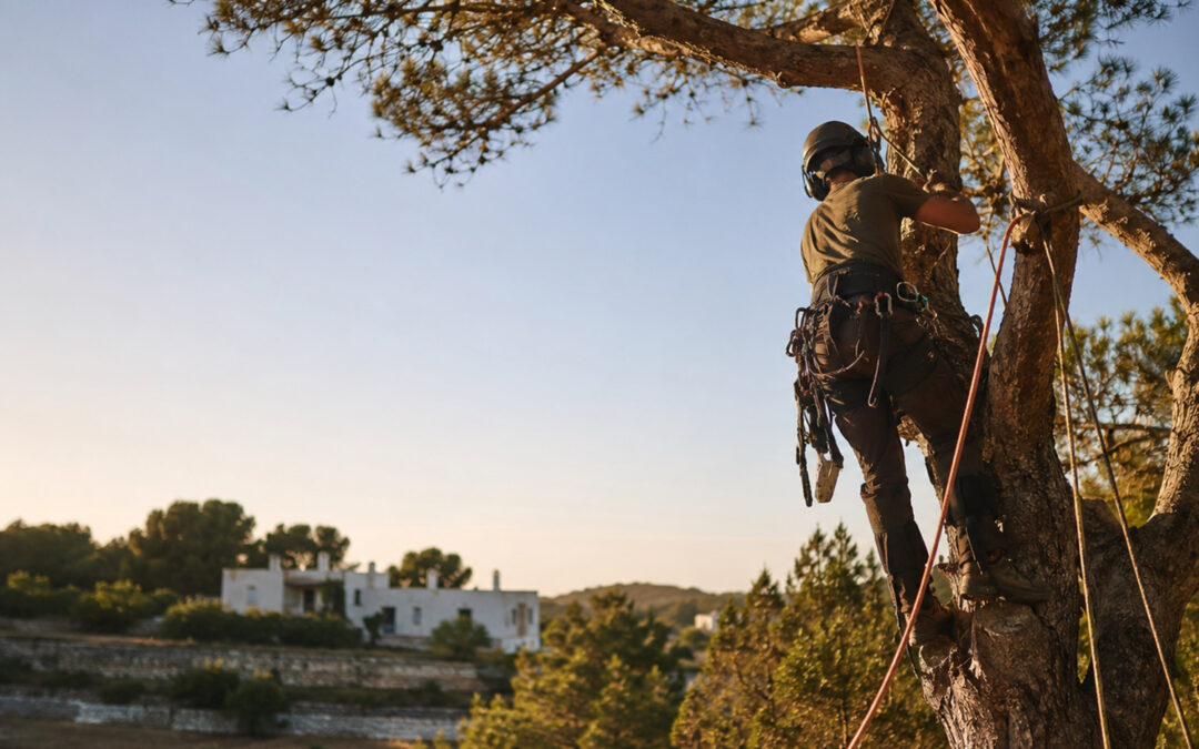 Tala controlada en Ibiza en zonas residenciales