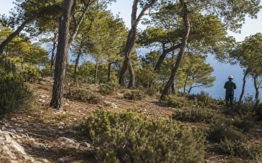 Trabajos forestales en Ibiza para cuidar pinos